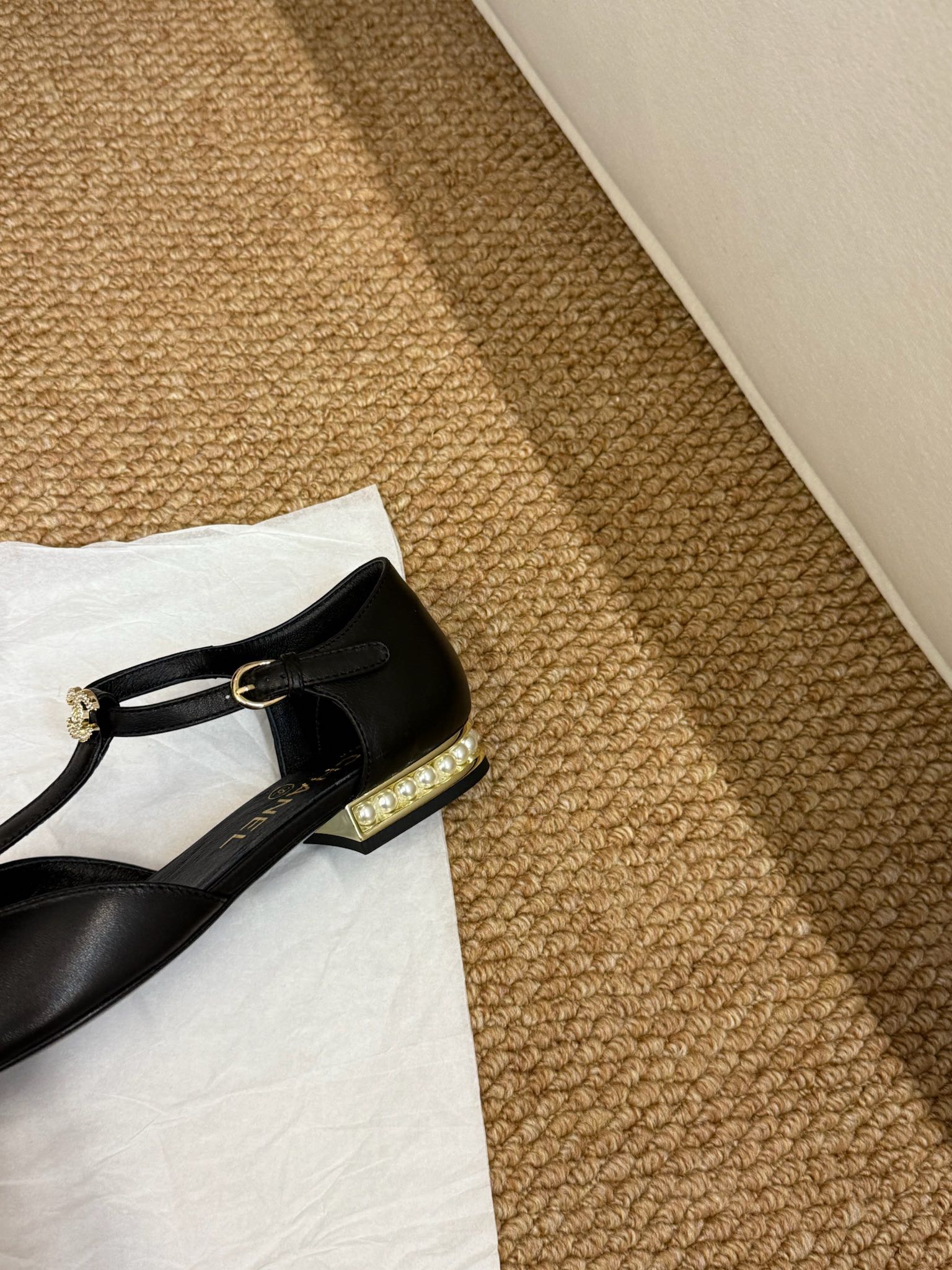 CHANEL 26S SLINGBACK SHOES IN BLACK CALFSKIN AND SUEDE GOLD HARDWARE