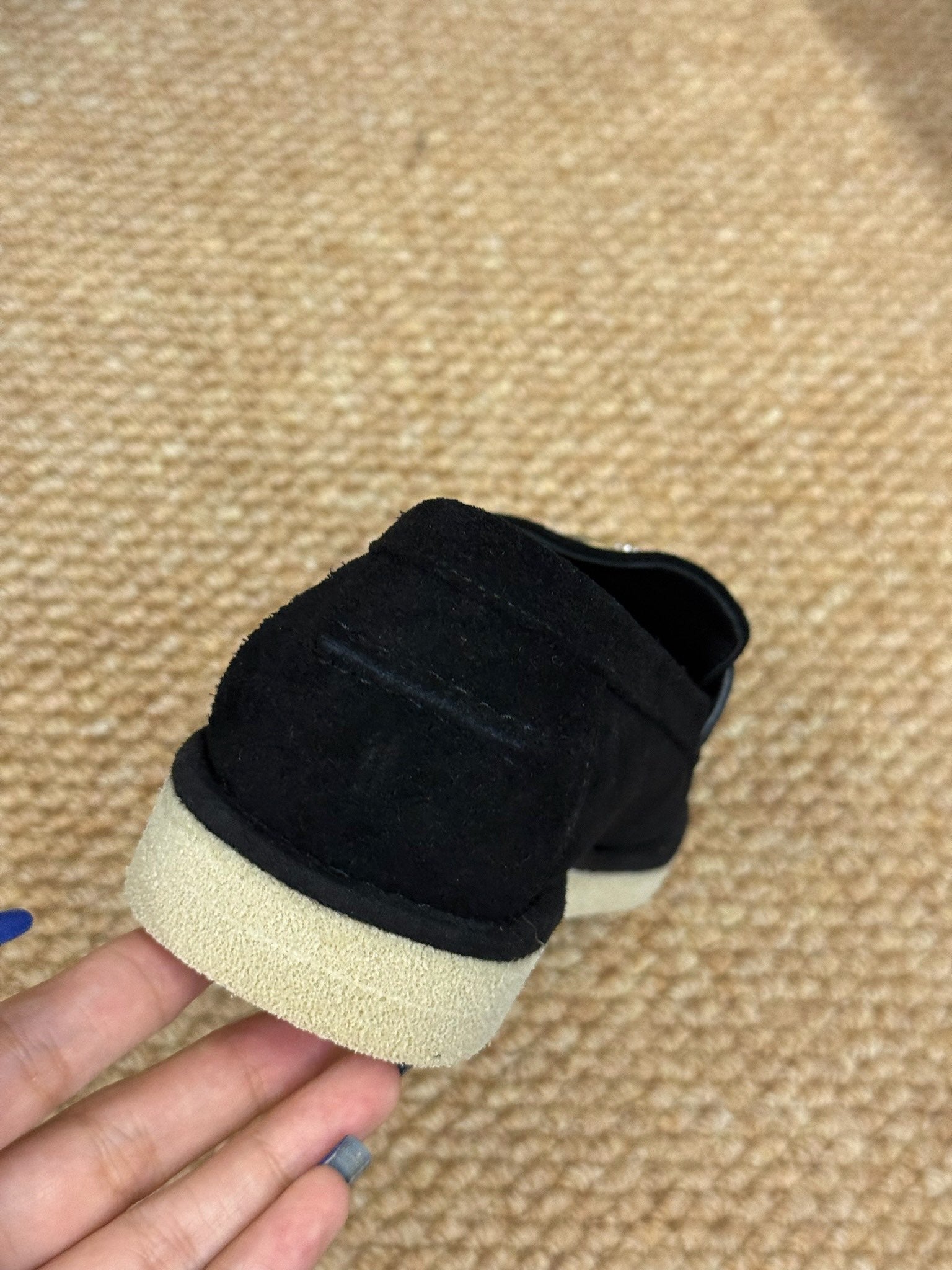 CHANEL 26S LOAFER IN BLACK SUEDE CC LOGO