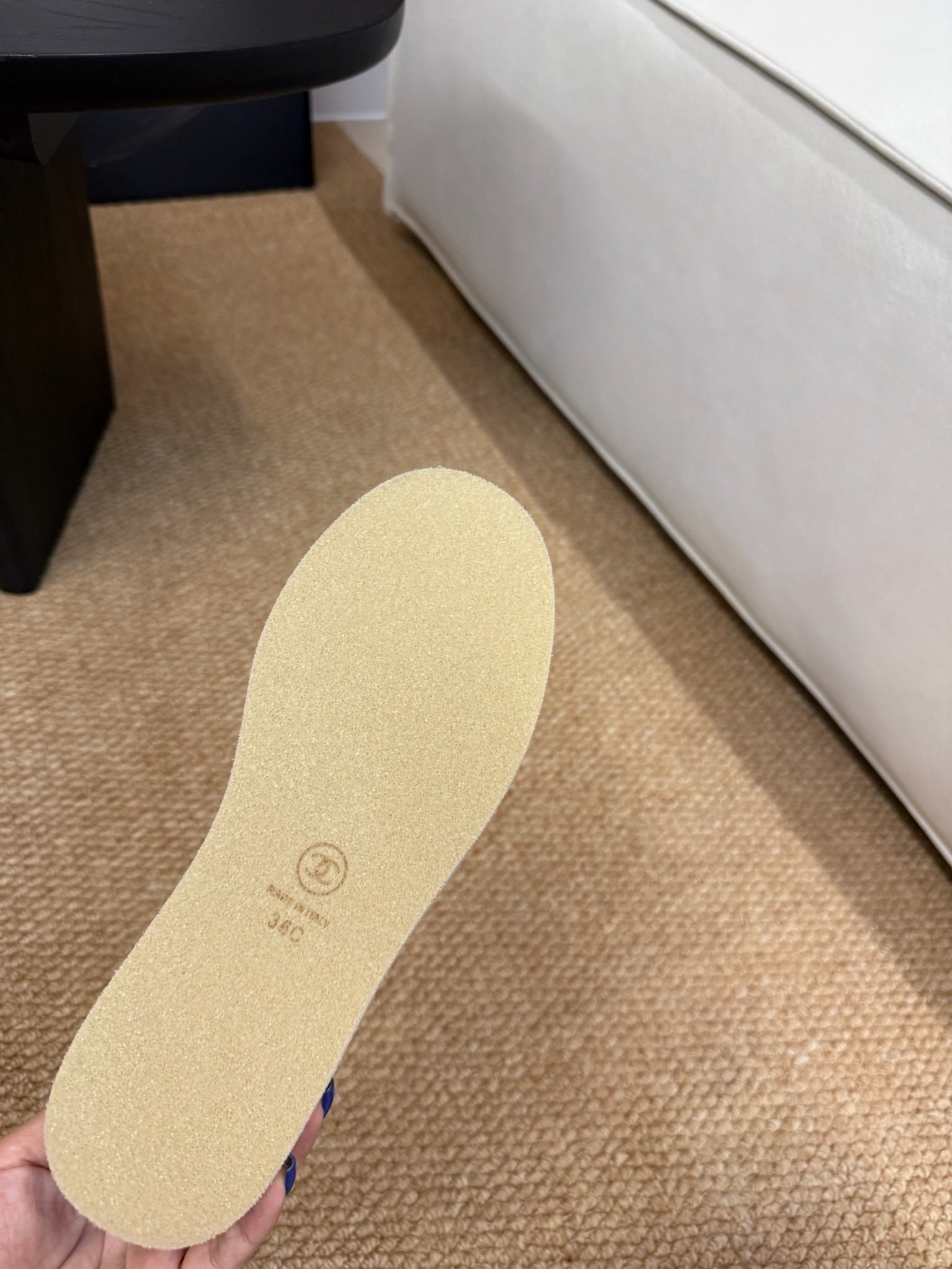 CHANEL 26S LOAFER IN TAUPE BROWN SUEDE CC LOGO