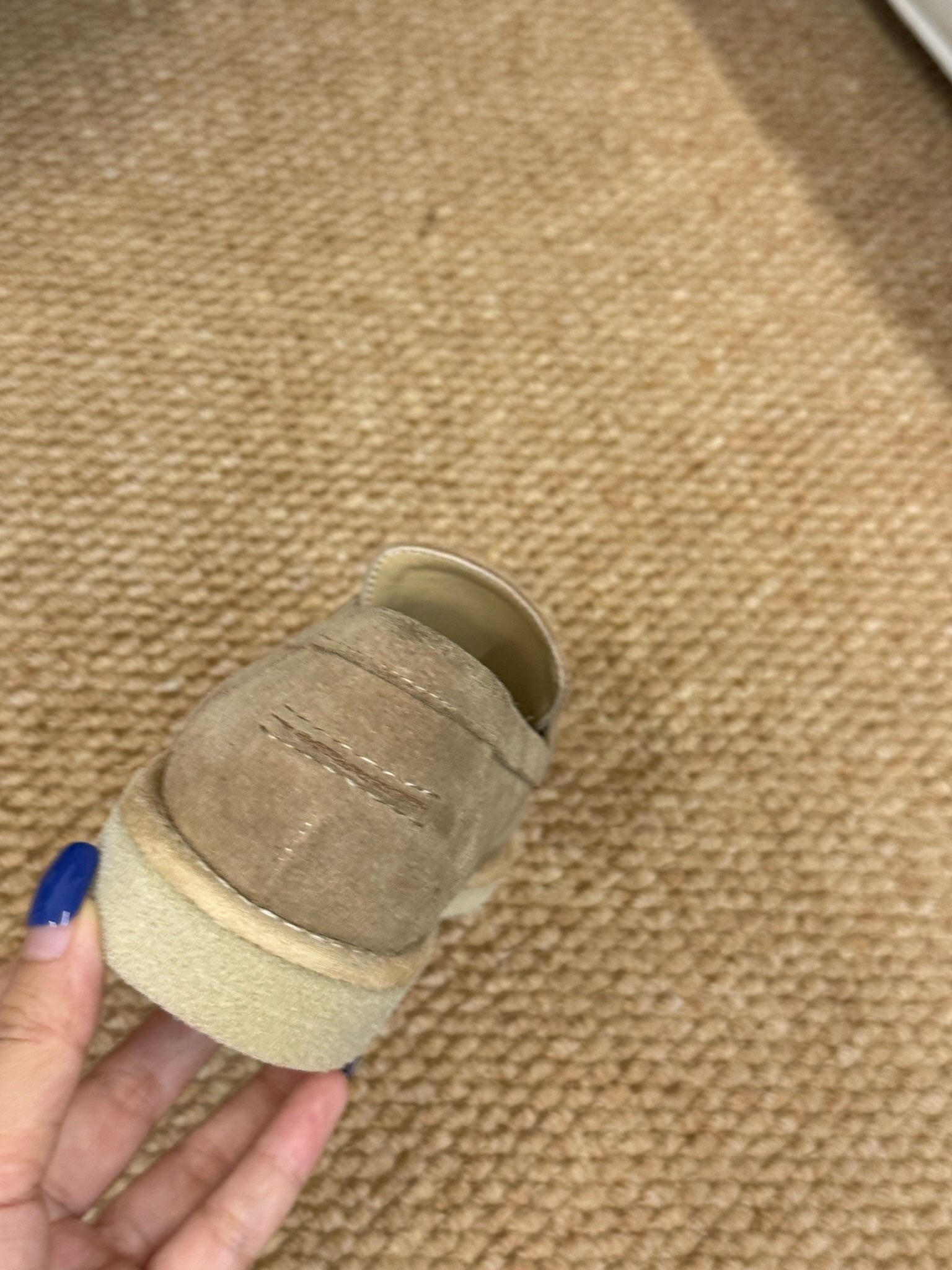 CHANEL 26S LOAFER IN TAUPE BROWN SUEDE CC LOGO