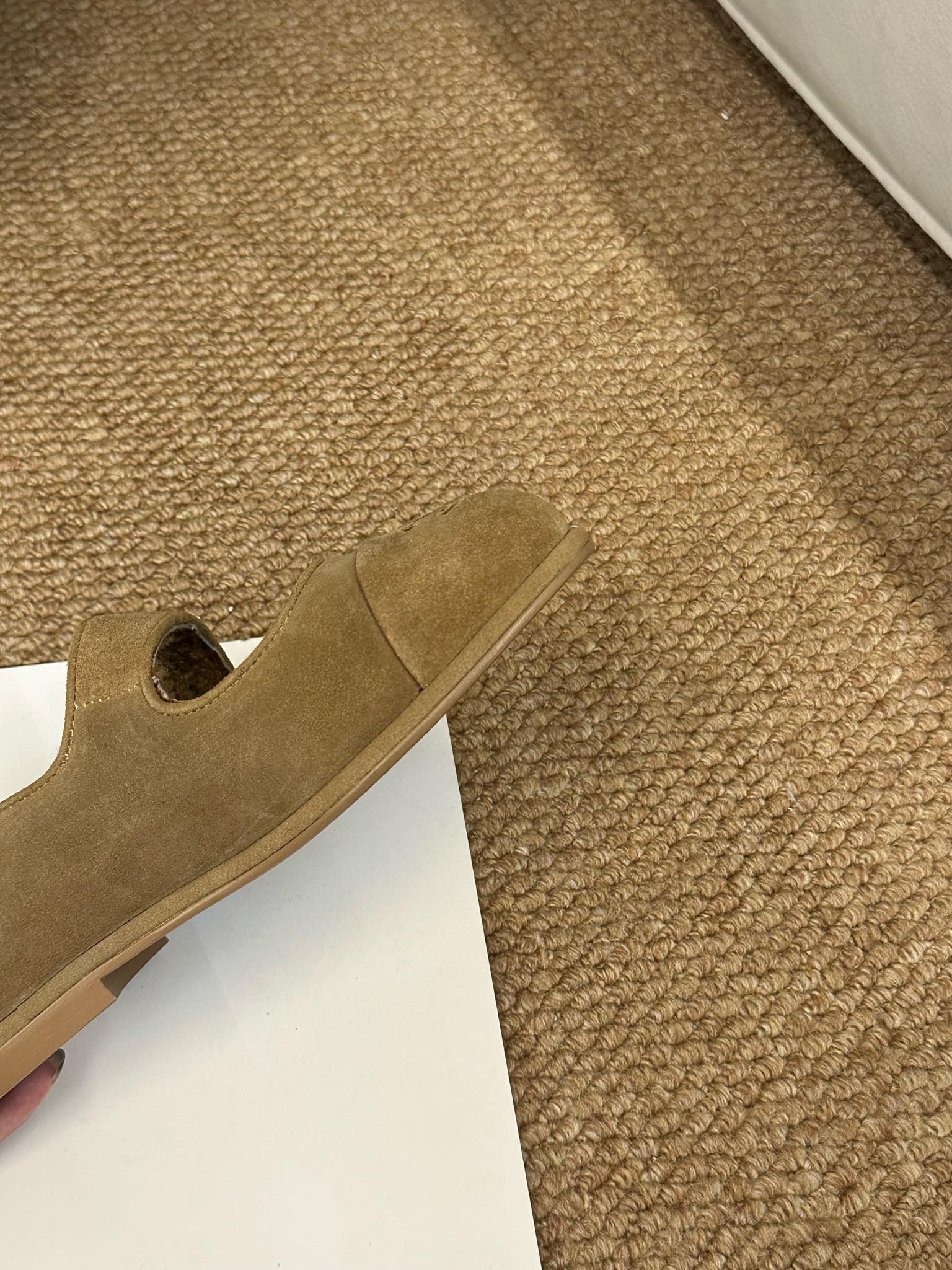 CHANEL 26S MARY JANE FLATS IN CARAMEL BROWN SUEDE SHEARLING LINING CC LOGO