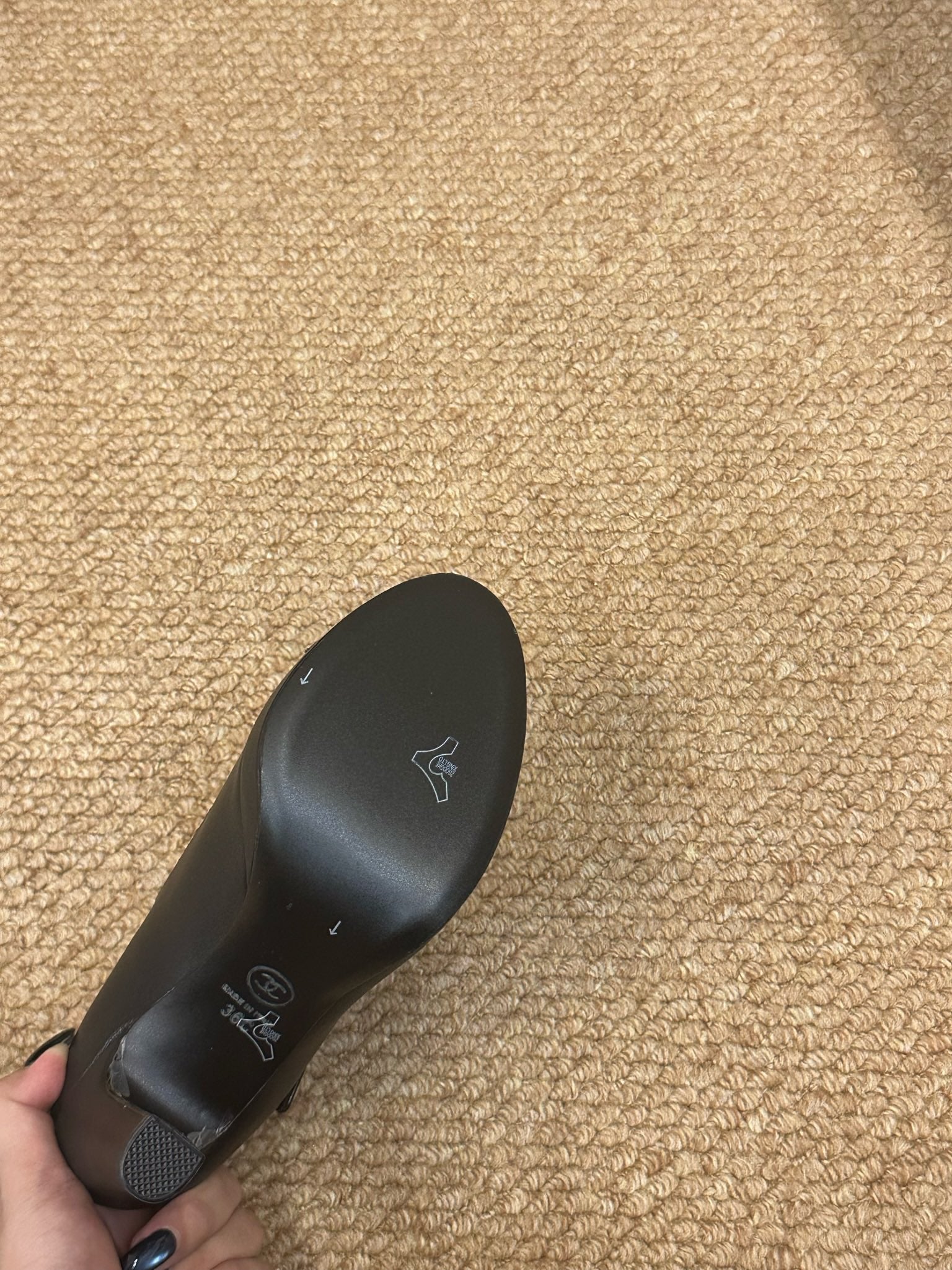 CHANEL 26S MARY JANE HEELS IN BLACK CALFSKIN CAP TOE