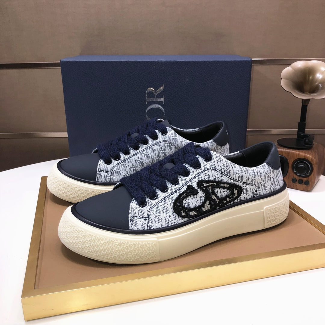 CD B33 SNEAKERS DENIM AND WHITE JACQUARD