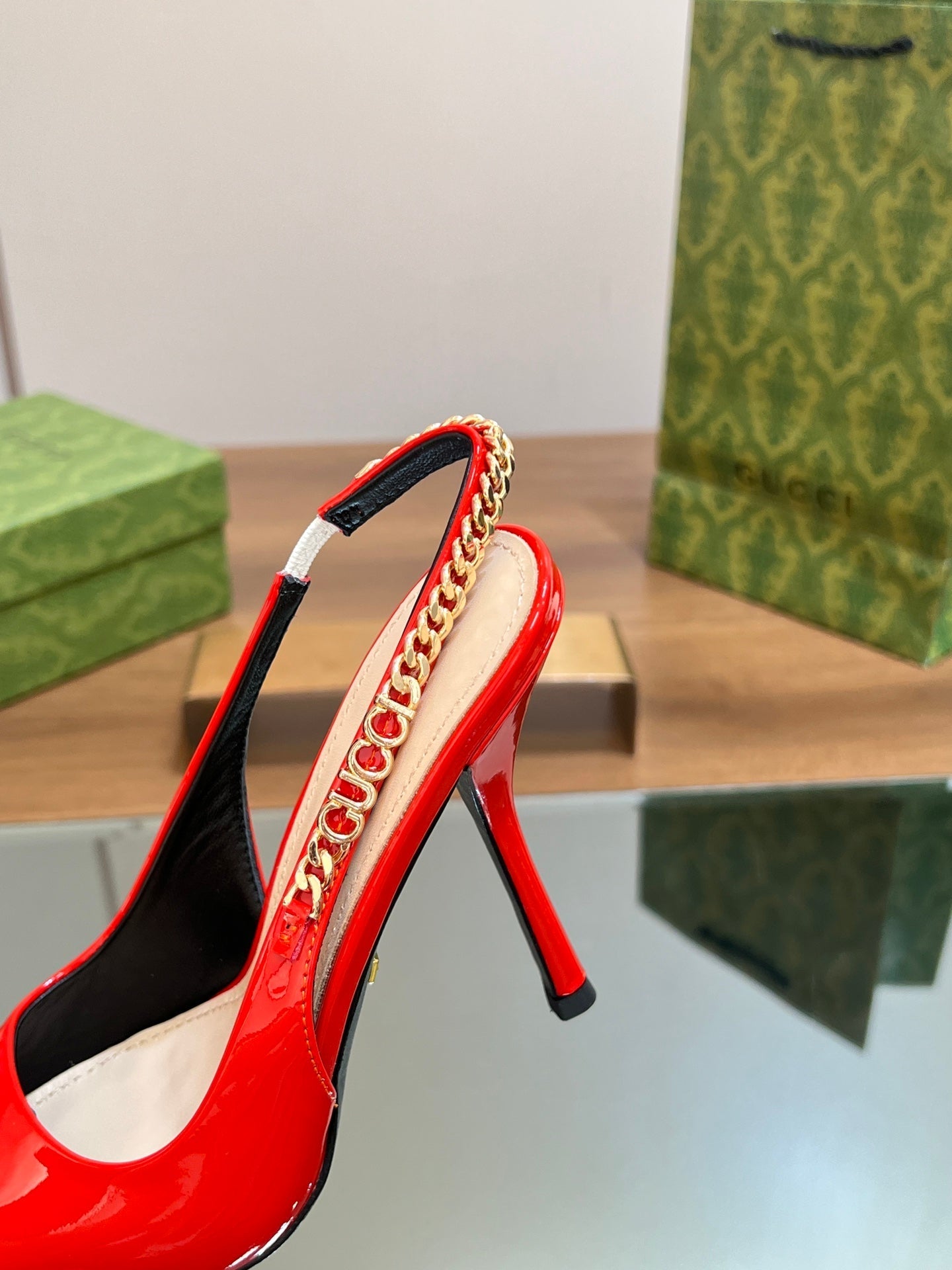 GG SIGNORIA SLINGBACK PUMP CANDY LAMBSKIN