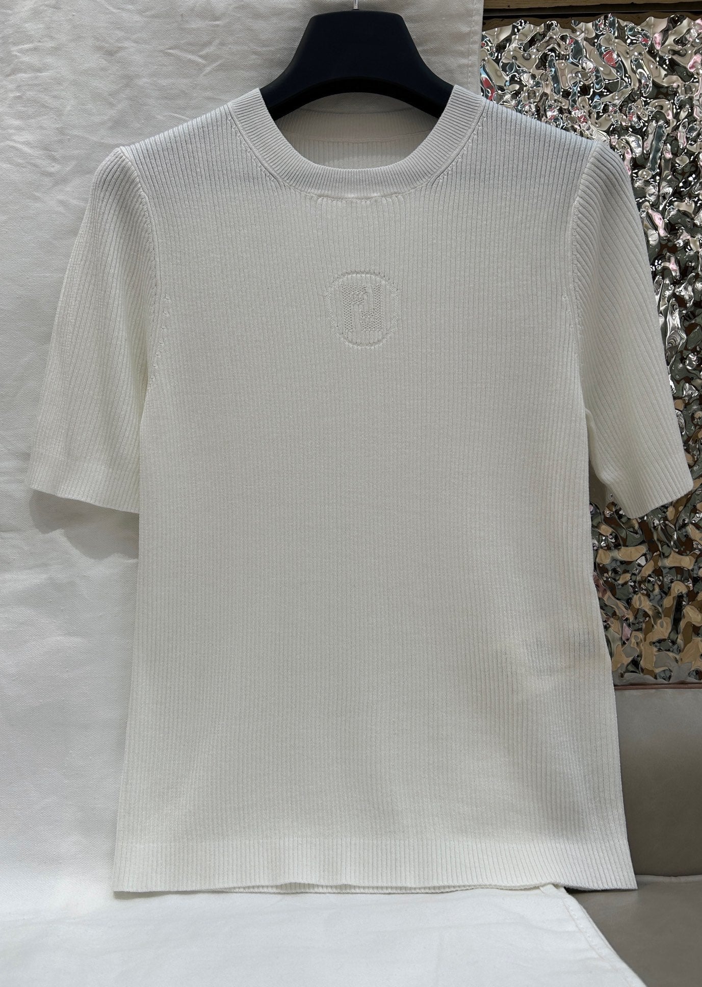 CREW NECK LOGO TEE 25S IN COTTON 266056