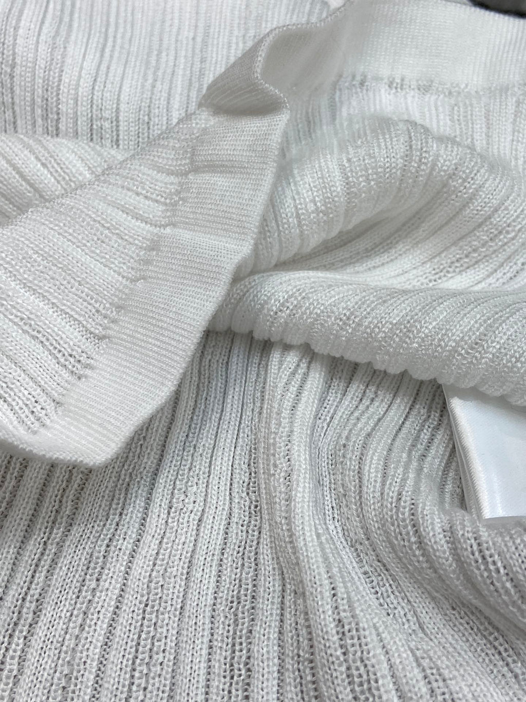 ROUND NECK KNIT TEE 25S IN COOL SILK 266093