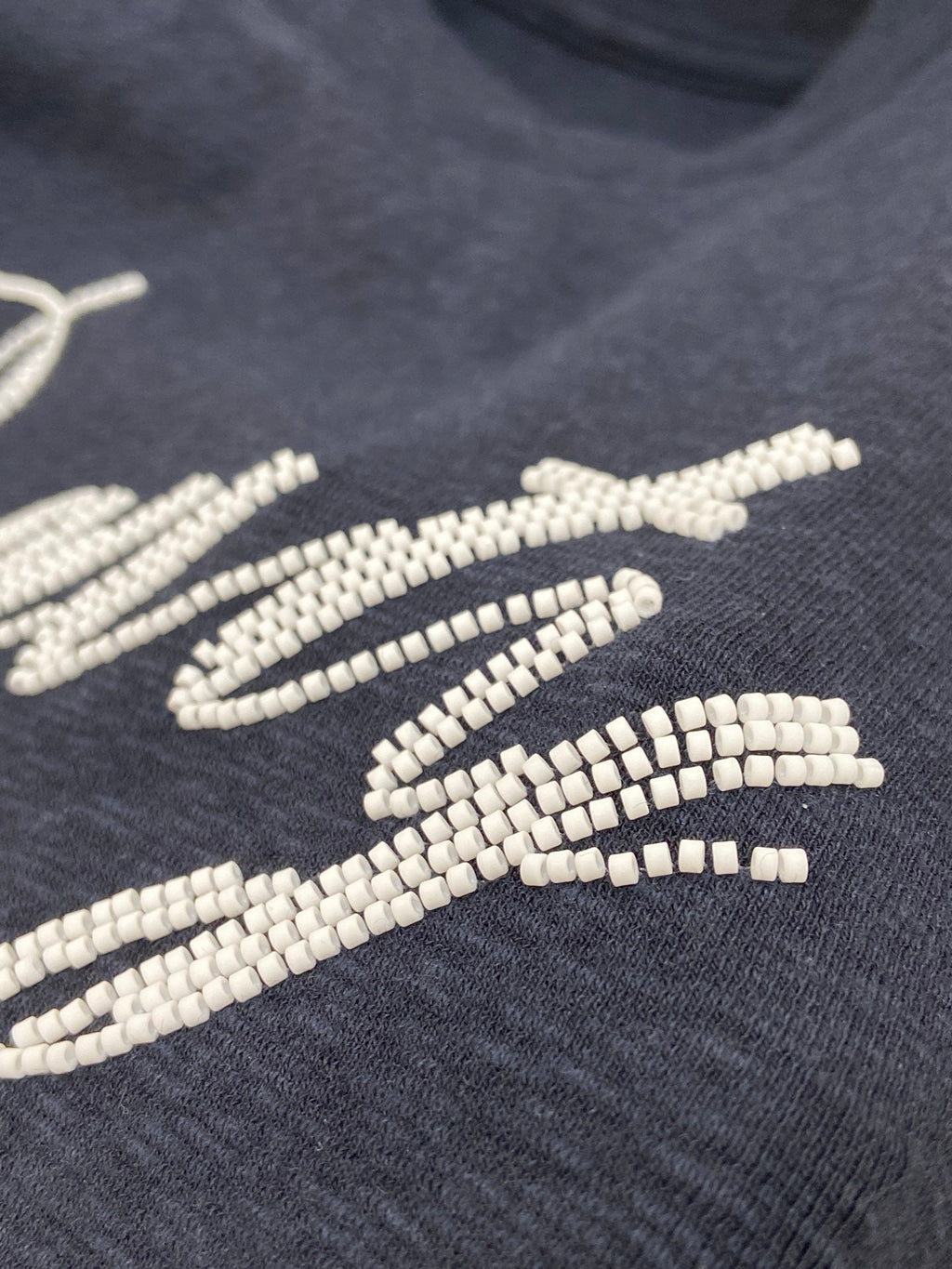 EMBROIDERED CHEST T SHIRT BEAUTY 25S IN COTTON 266314