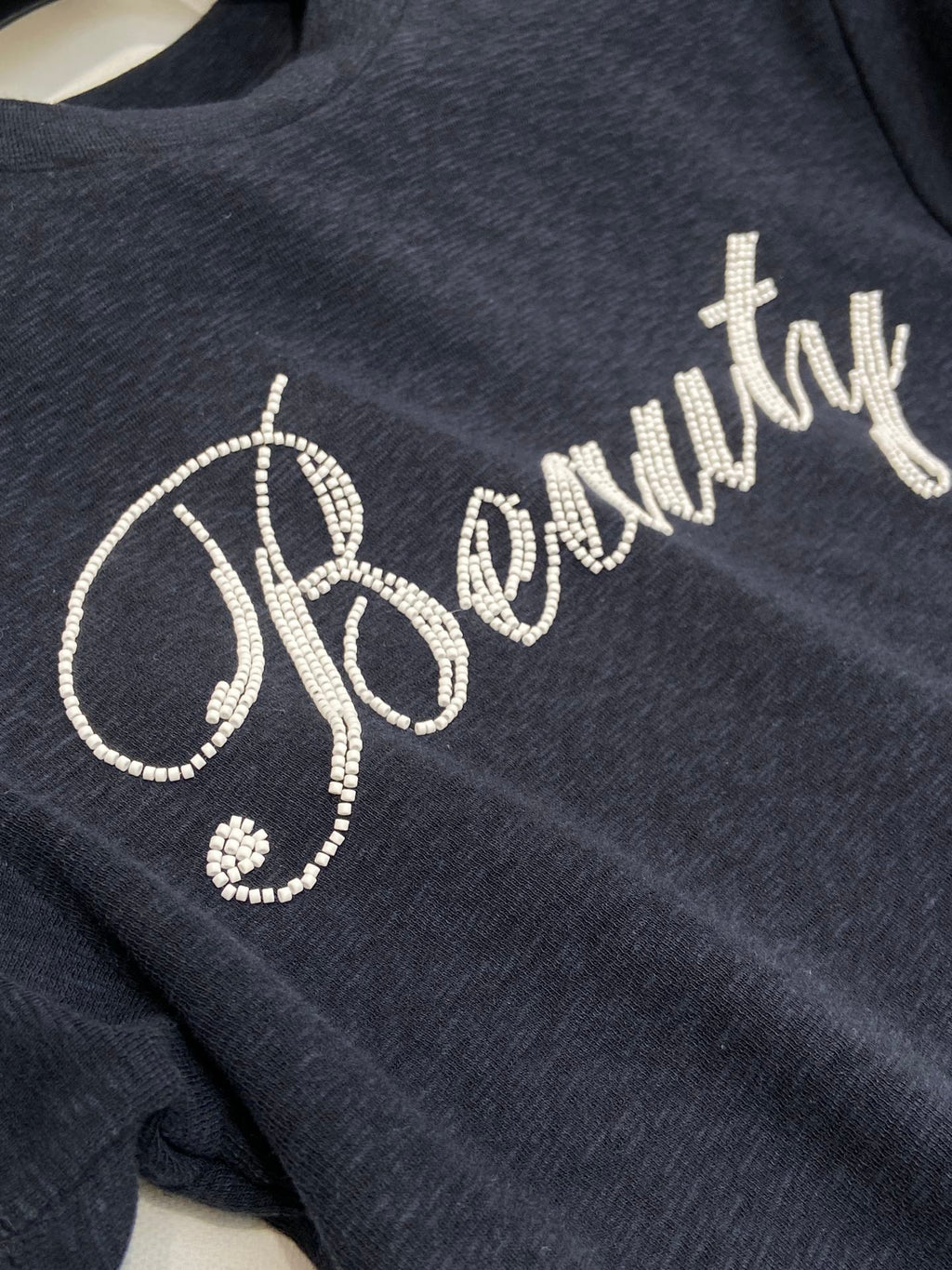 EMBROIDERED CHEST T SHIRT BEAUTY 25S IN COTTON 266314