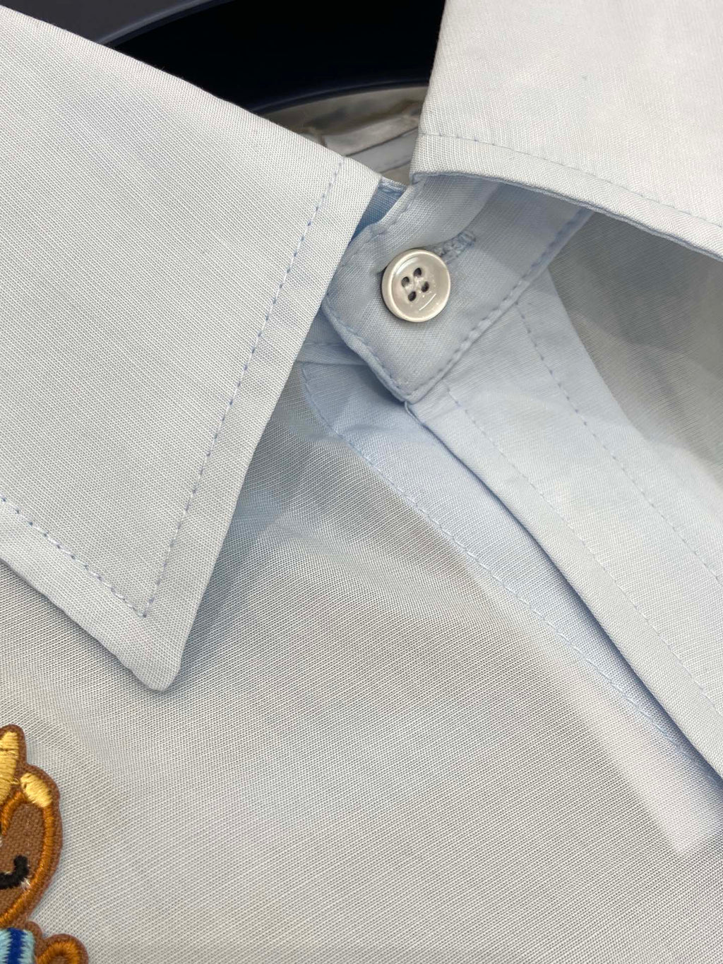 THOM INSPIRED SHIRT SET WITH DOG PRINT25S IN OXFORD COTTON 266233
