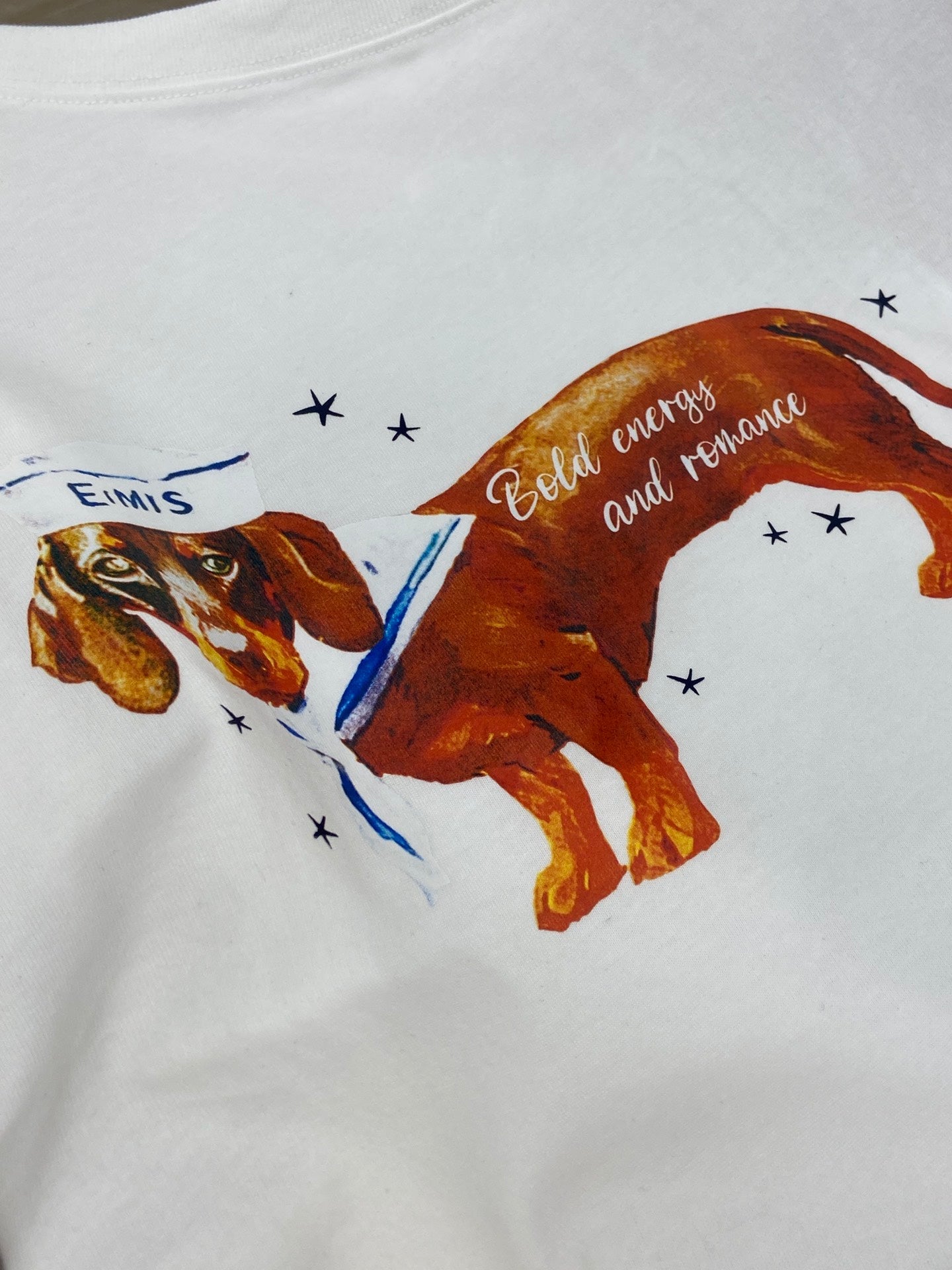 DACHSHUND PRINT T SHIRT 25S IN COTTON 266126