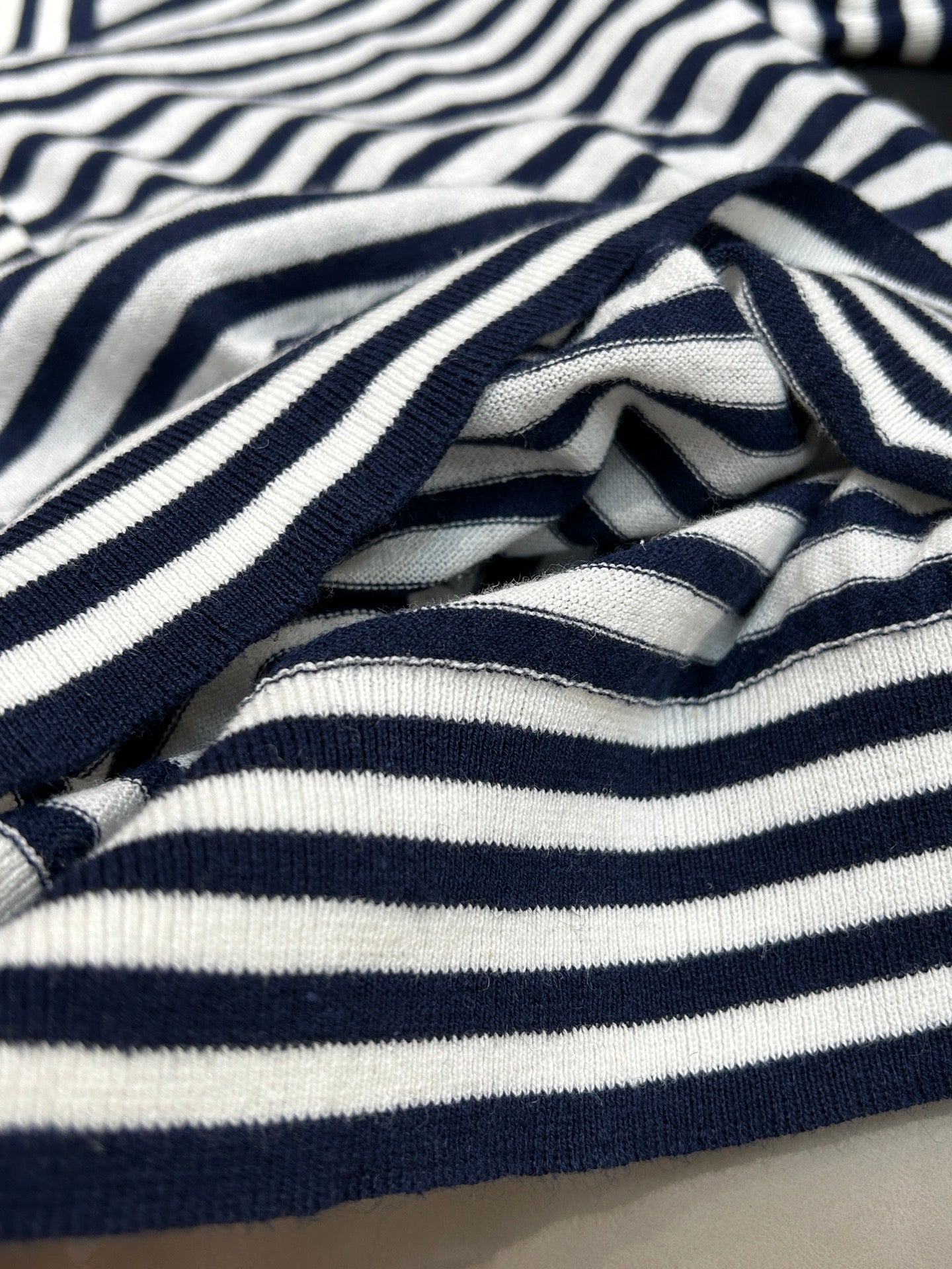 STRIPED KNIT SWEATER 25S IN COTTON 266075