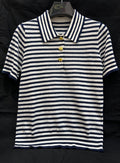 STRIPED KNIT SWEATER 25S IN COTTON 266075