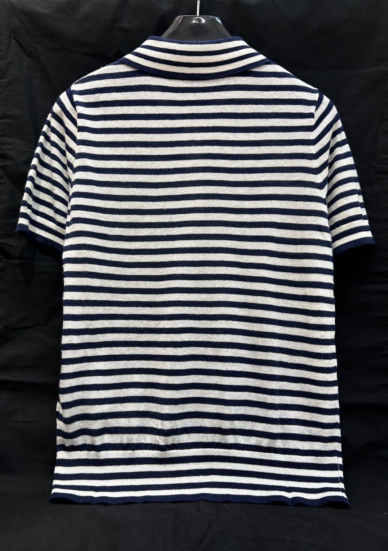 STRIPED KNIT SWEATER 25S IN COTTON 266075