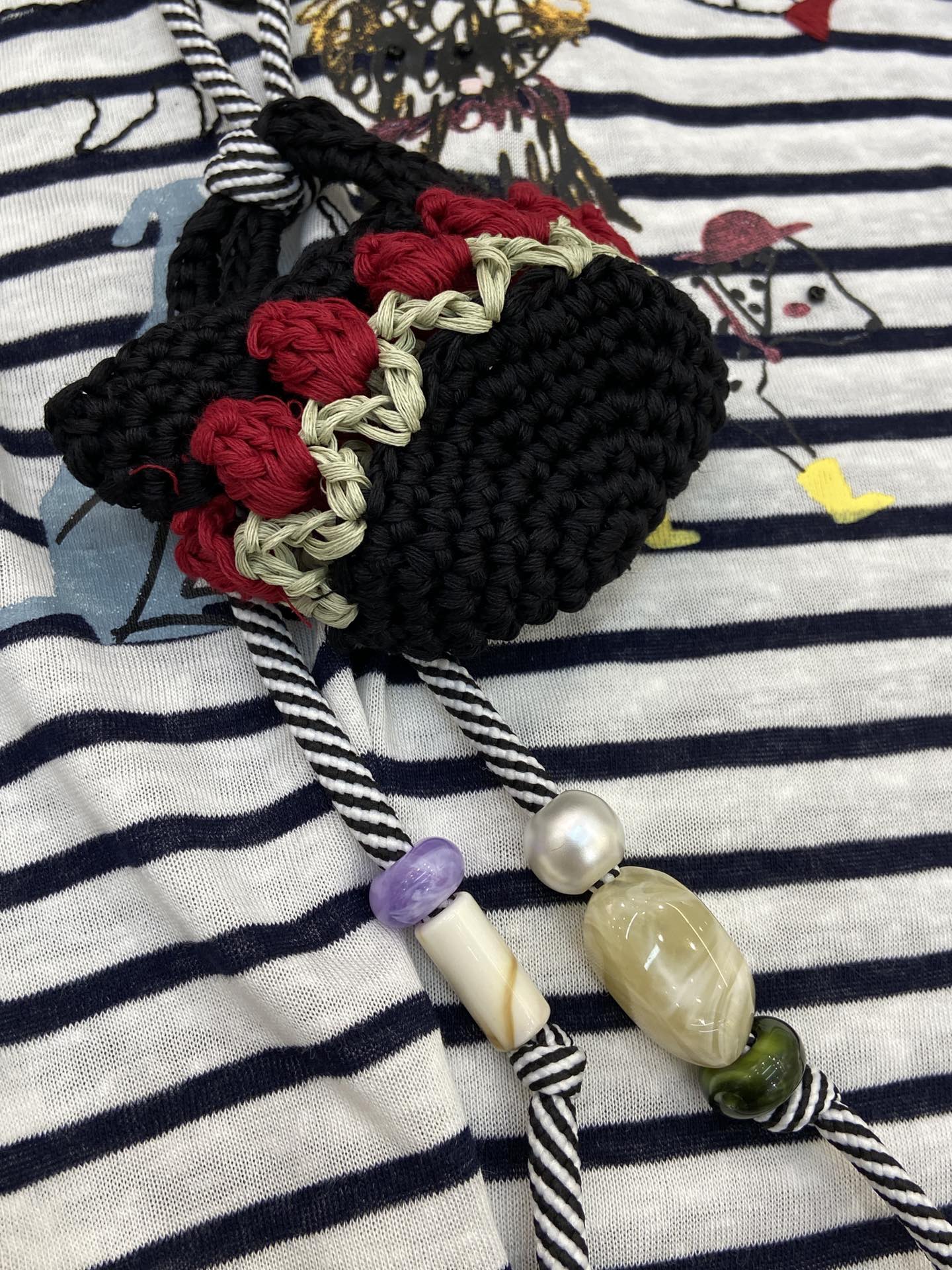 LONG SLEEVE STRIPED T-SHIRT 25S IN COTTON 266046