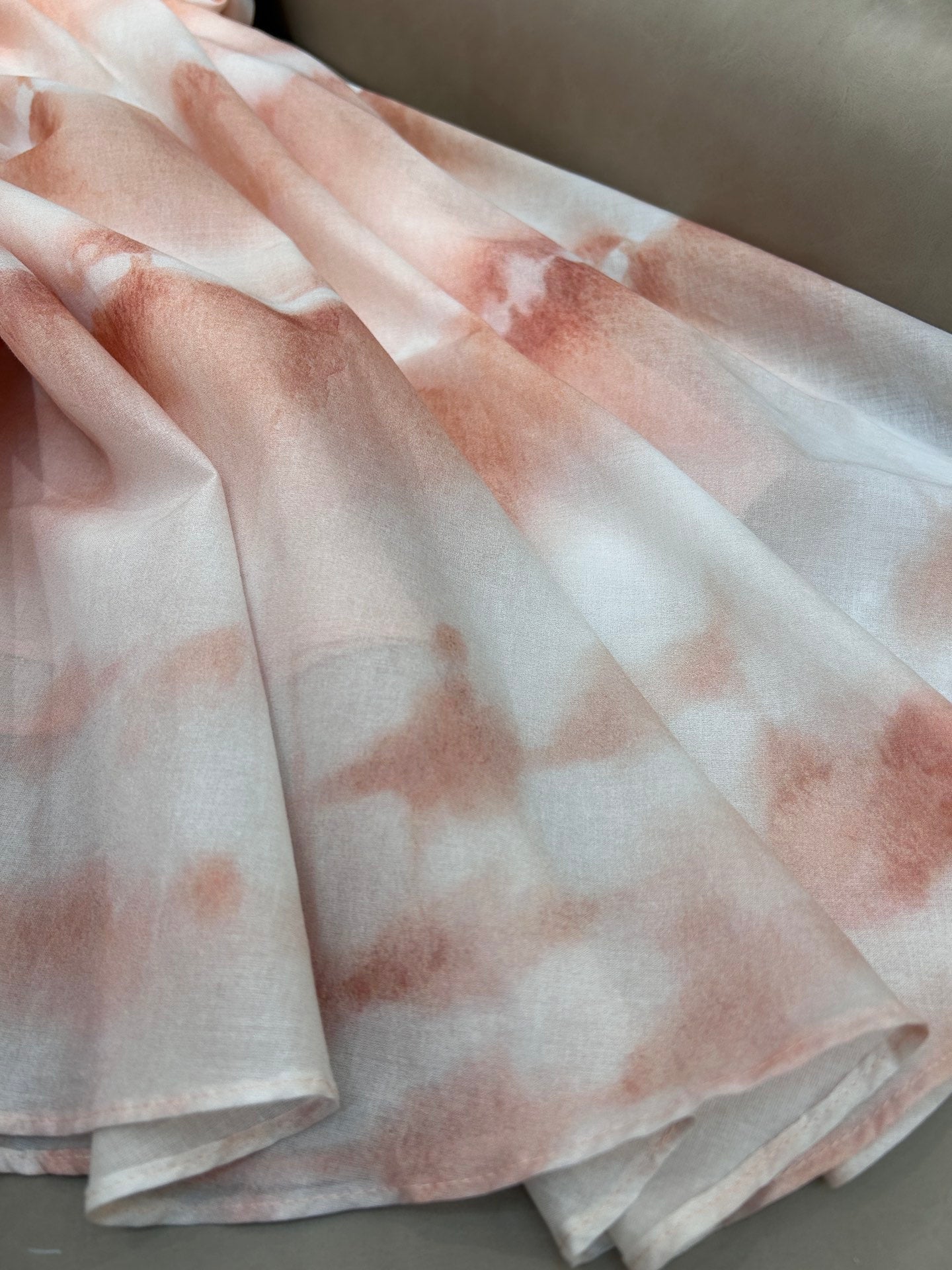 HIGH WAISTED TIE DYE SKIRT 25S IN COTTON 266215