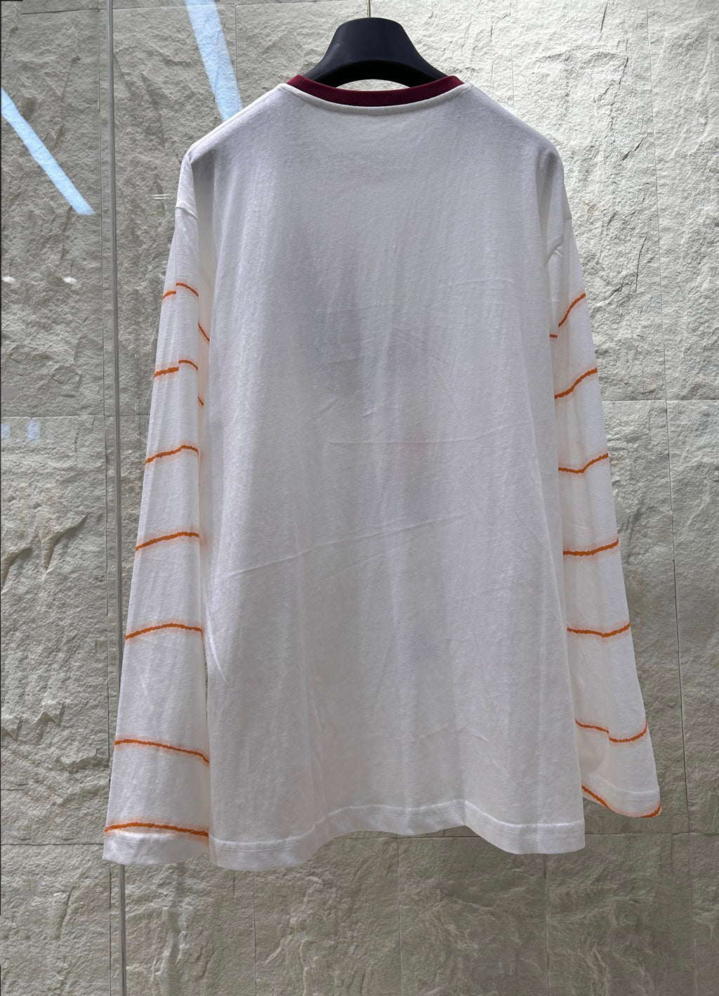 STRIPED LONG SLEEVE T SHIRT 25S IN COTTON 266272