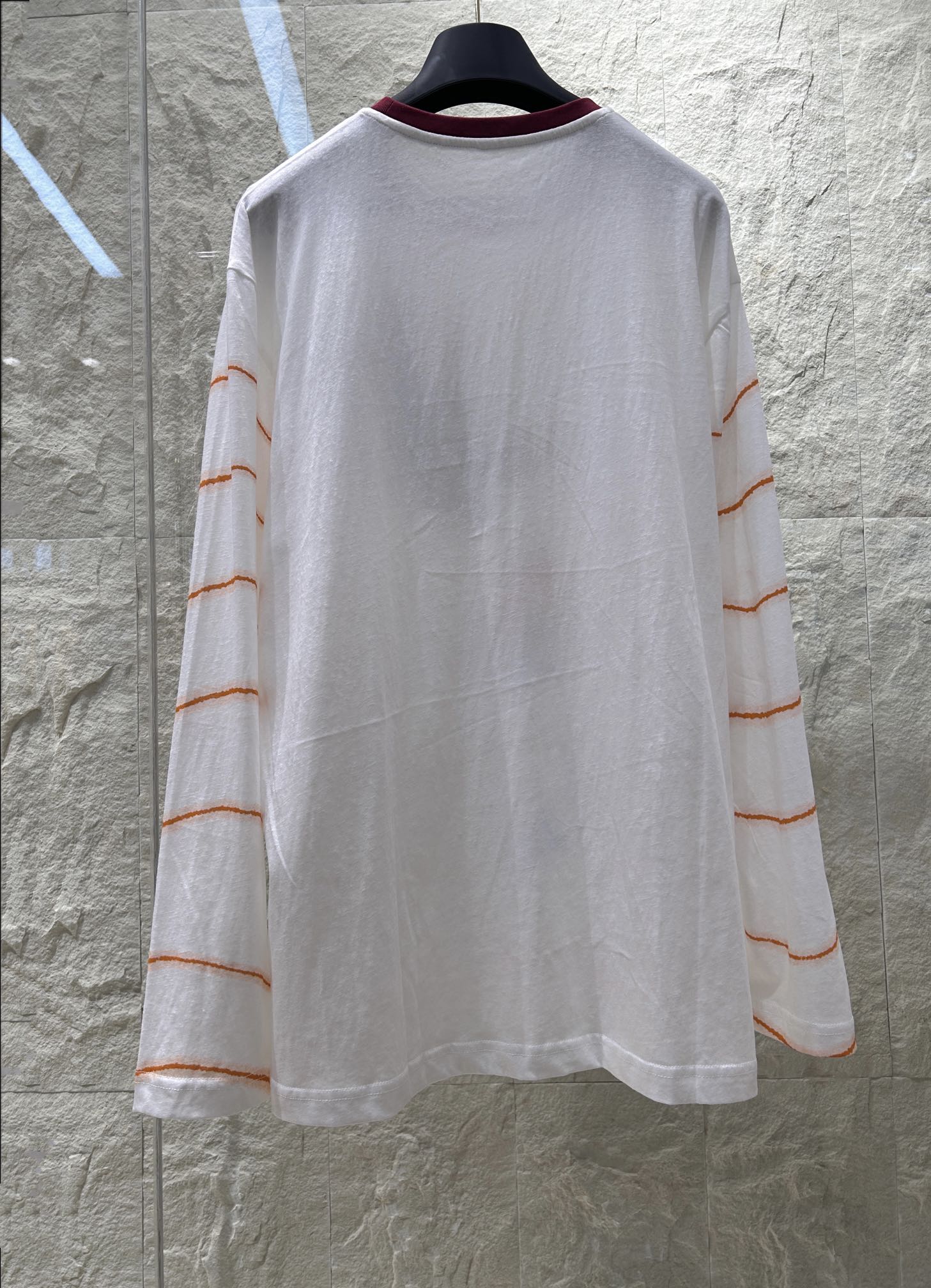 STRIPED LONG SLEEVE T SHIRT 25S IN COTTON 266272
