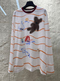 STRIPED LONG SLEEVE T SHIRT 25S IN COTTON 266272