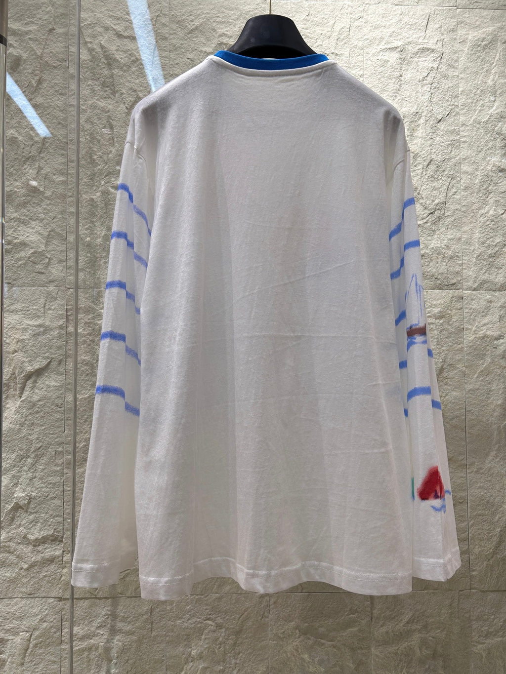 STRIPED LONG SLEEVE T SHIRT 25S IN COTTON 266277