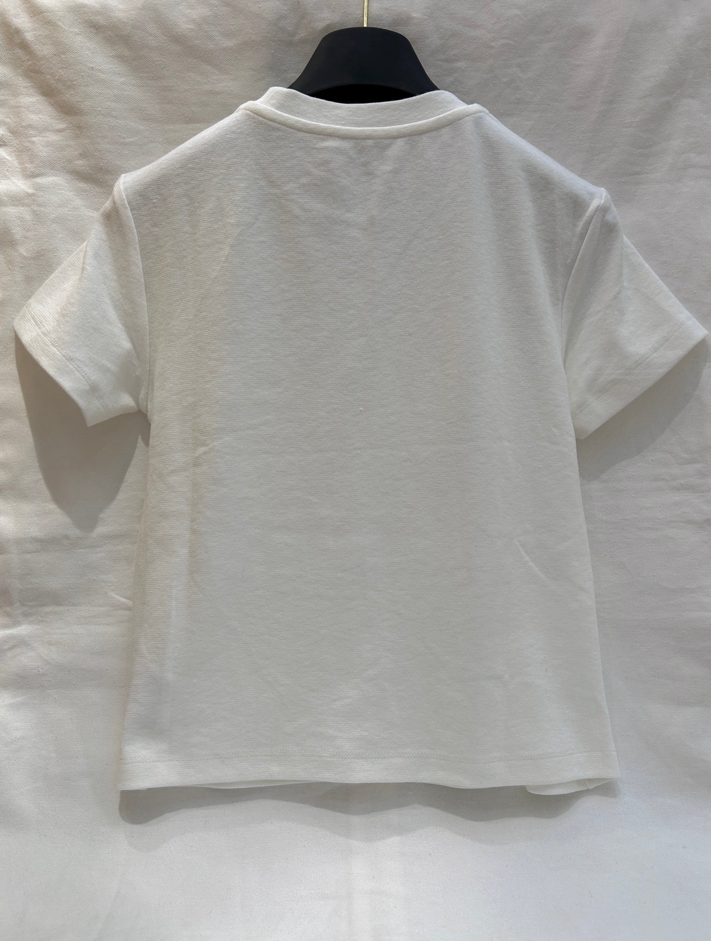 FLORAL EMBROIDERED T SHIRT 25S IN COTTON 266309