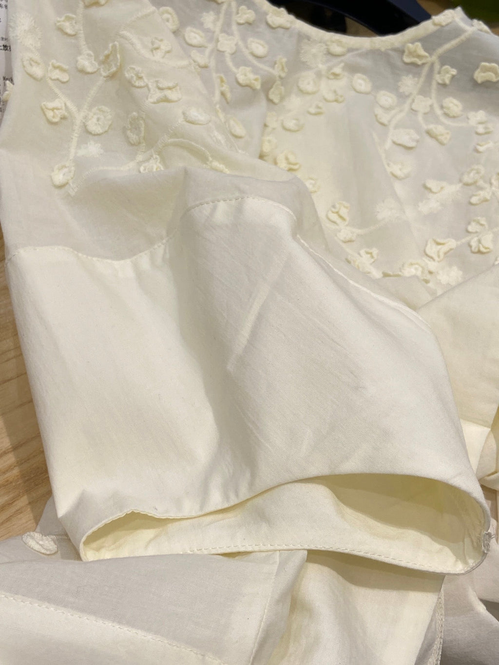 ROUND NECK EMBROIDERED SHIRT 25S IN COTTON 266154