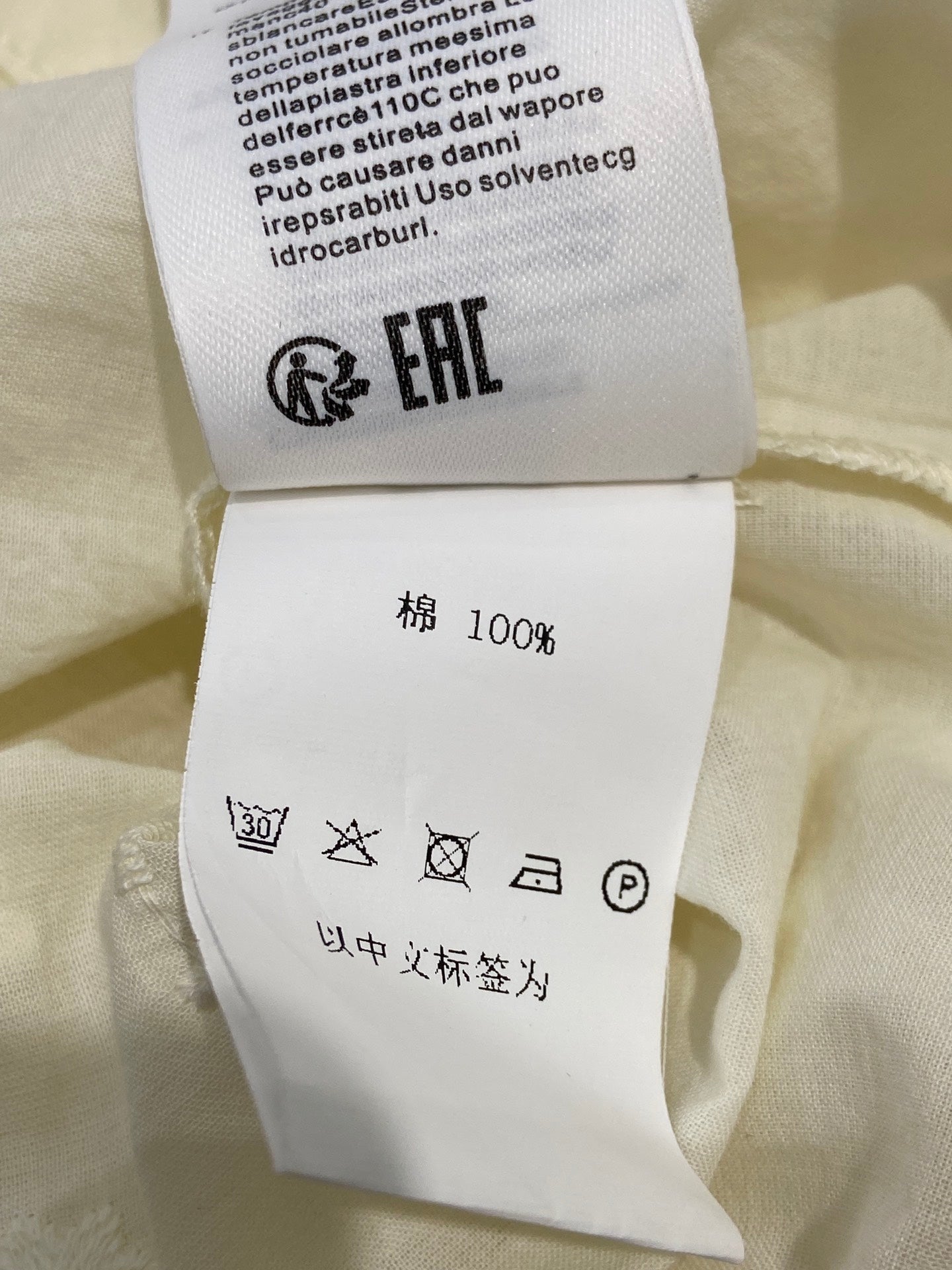 ROUND NECK EMBROIDERED SHIRT 25S IN COTTON 266154