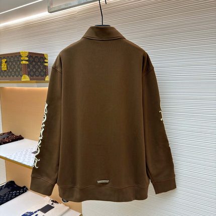 CHROME HEARTS 26S HALF-ZIP LONG-SLEEVE SWEATSHIRT 018