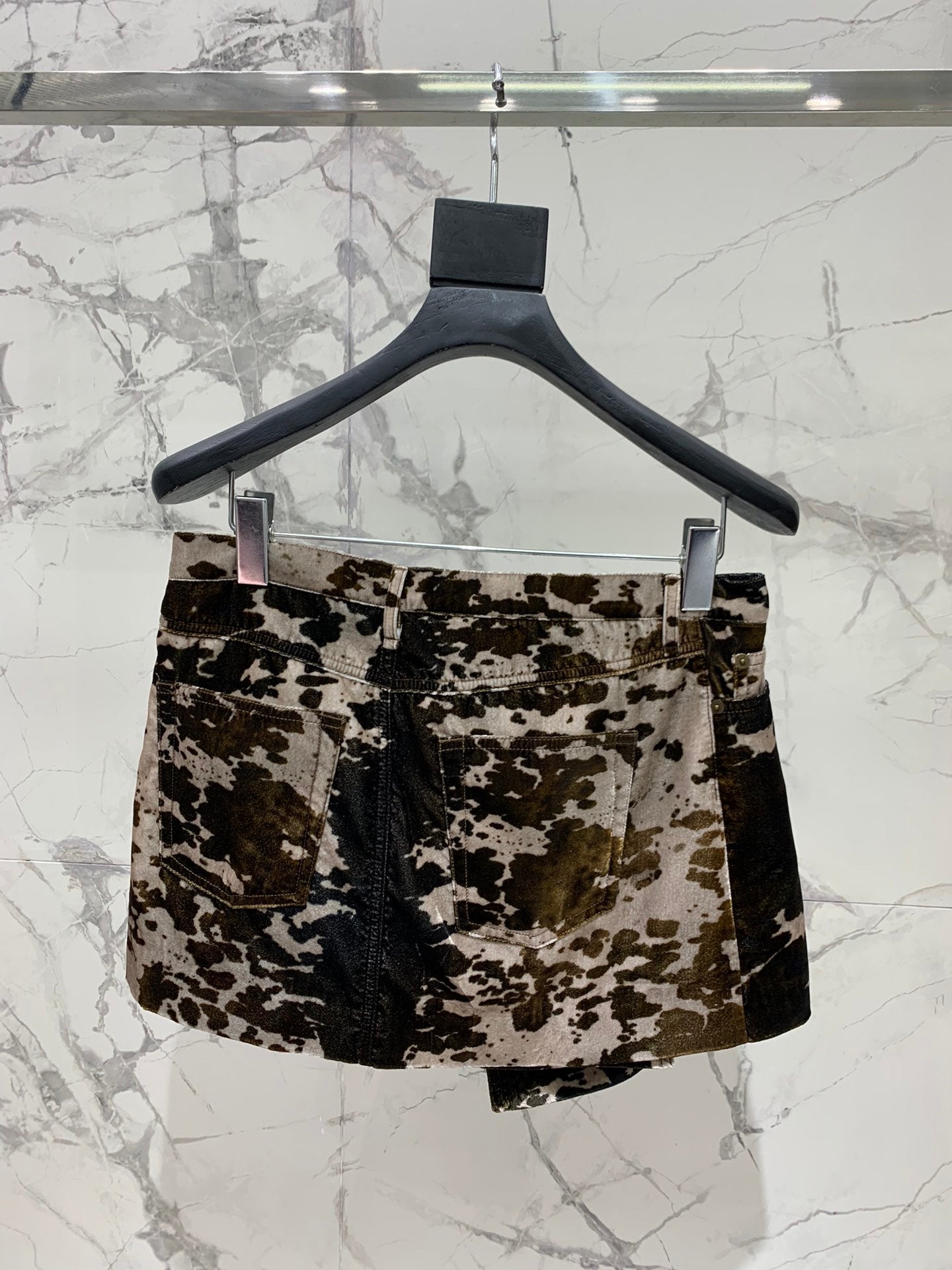 DIOR 25S MINI SKIRT CAMOUFLAGE STYLE 007