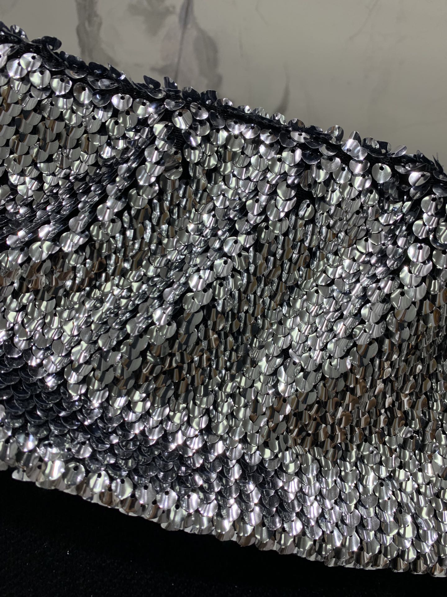 YSL 25S OFF-SHOULDER SEQUIN JACKET STYLE 185