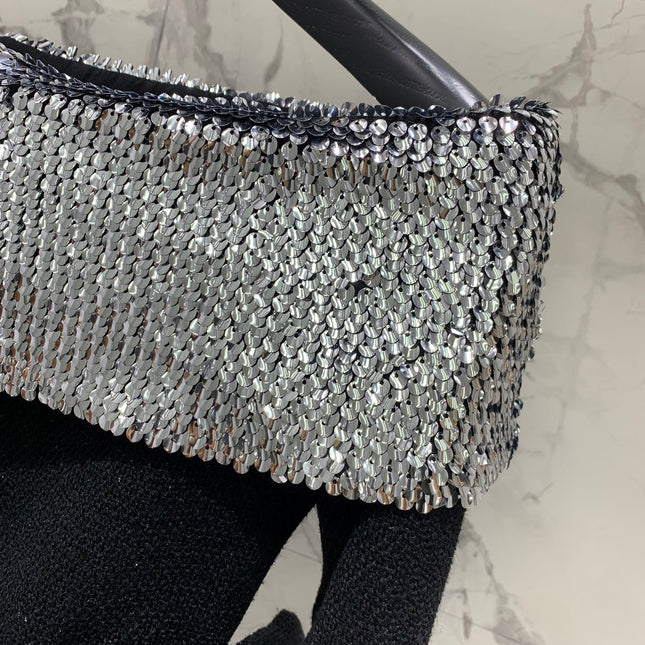 YSL 25S OFF-SHOULDER SEQUIN JACKET STYLE 185
