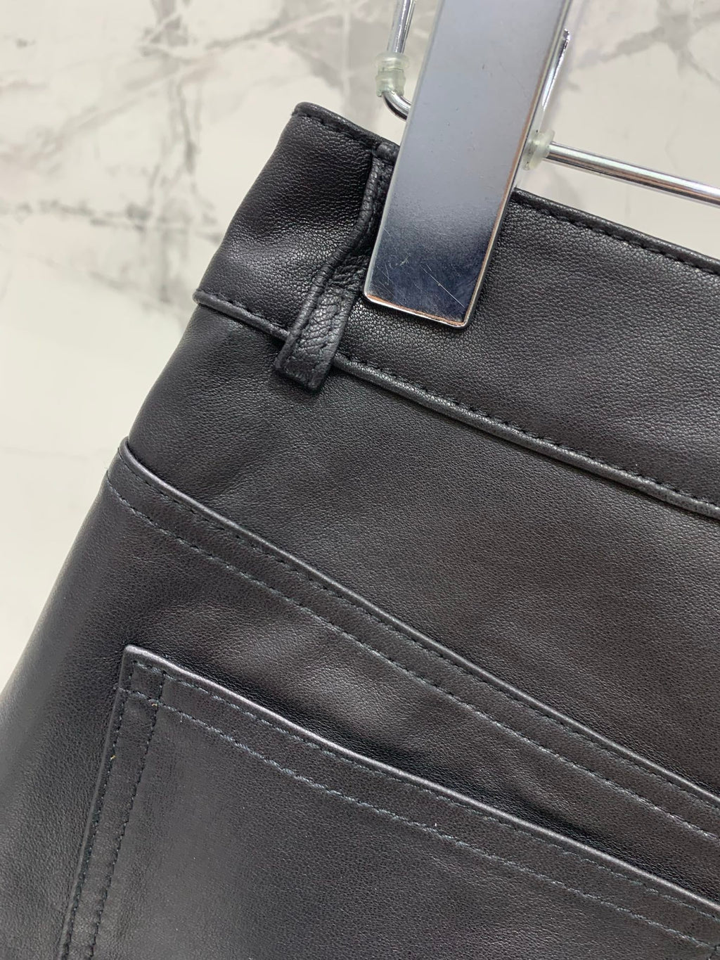 YSL 25S LEATHER MINI SKIRT STYLE 225