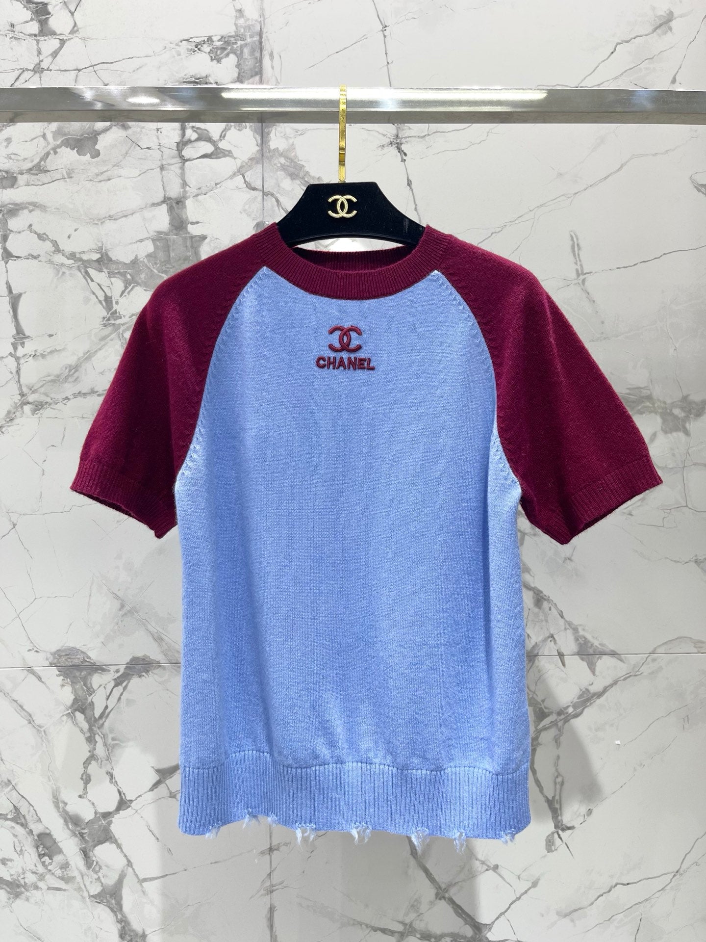 CHANEL 26S SHORT-SLEEVE KNIT TOP 958