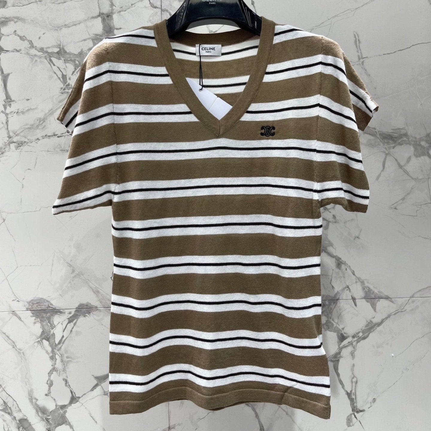 CELINE 26S V NECK SHORT SLEEVE T-SHIRT 207