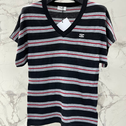CELINE 26S V NECK SHORT SLEEVE T-SHIRT 206