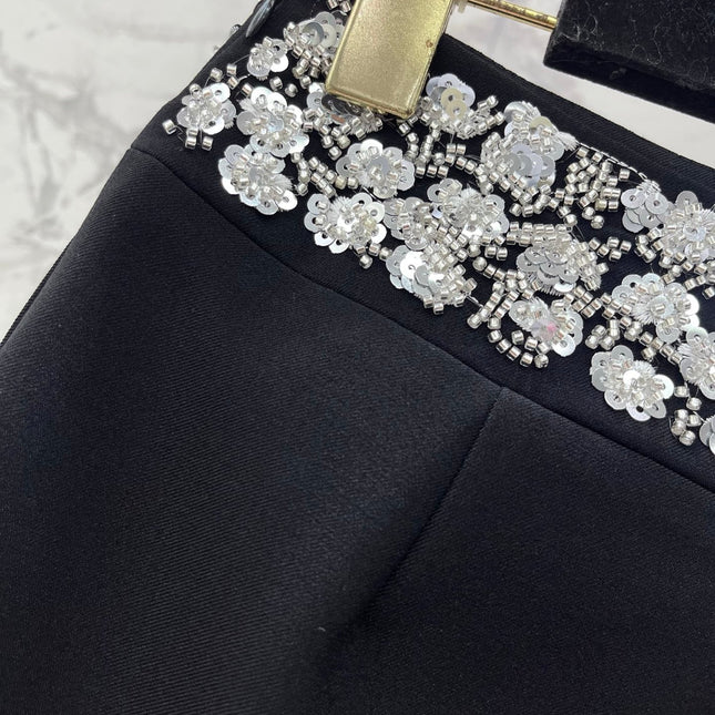 CHANEL 26S BEADED BODYCON SHORTS STYLE 1113