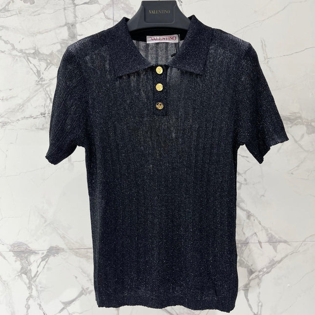 VALENTINO 26S SHORT SLEEVE KNIT T-SHIRT 136