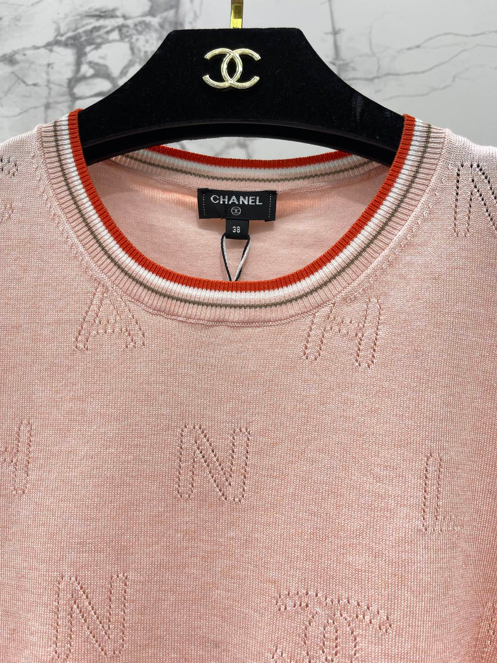 CHANEL 26S SHORT-SLEEVED KNIT SHIRT STYLE 1164