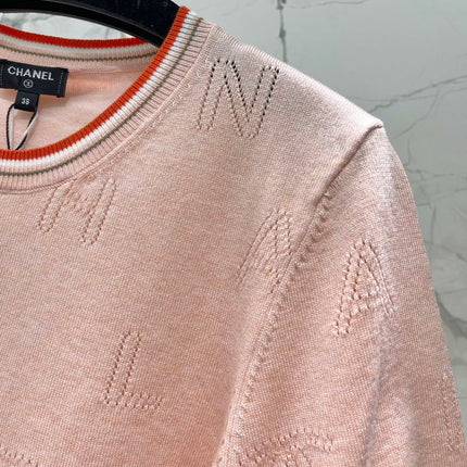 CHANEL 26S SHORT-SLEEVED KNIT SHIRT STYLE 1164