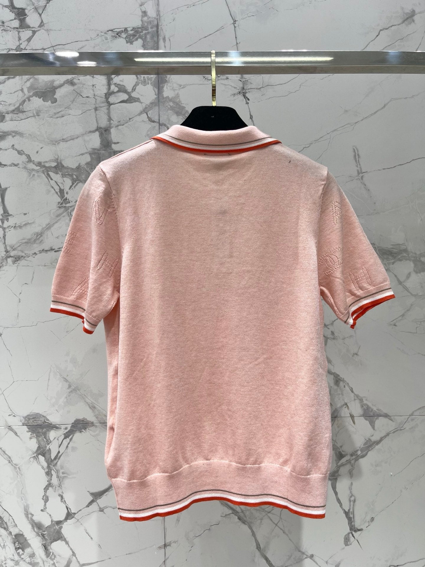 CHANEL 26S SHORT-SLEEVE KNIT POLO STYLE 1179