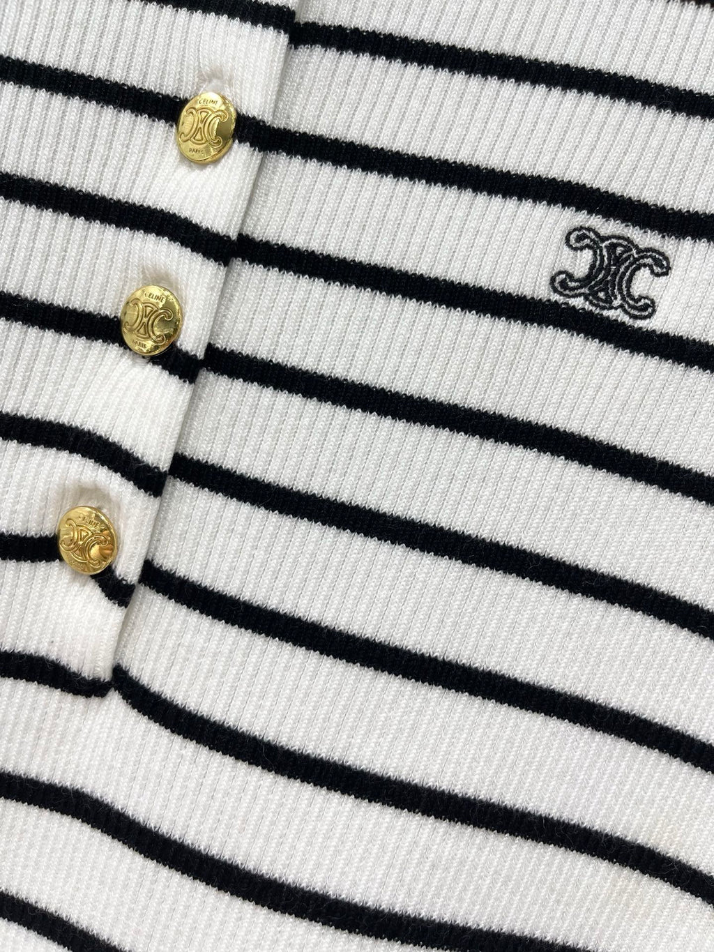 CELINE 26S SHORT SLEEVE KNIT SHIRT 303