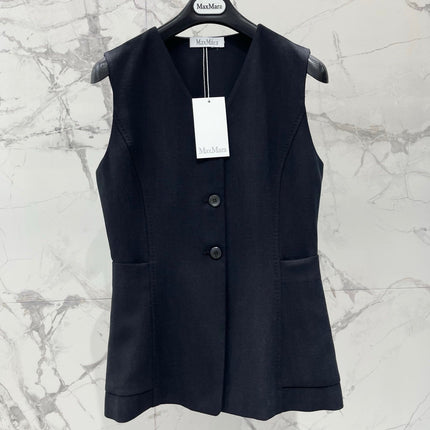 MAXMARA 26S SLEEVELESS V-NECK VEST 253