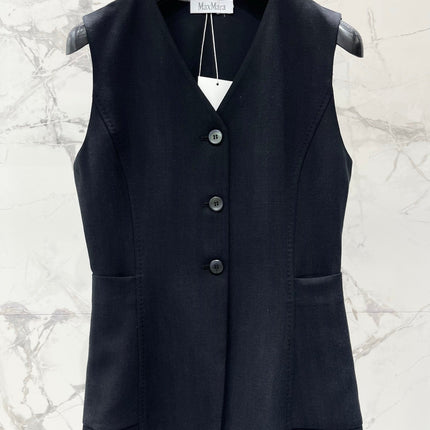 MAXMARA 26S SLEEVELESS V-NECK VEST 253