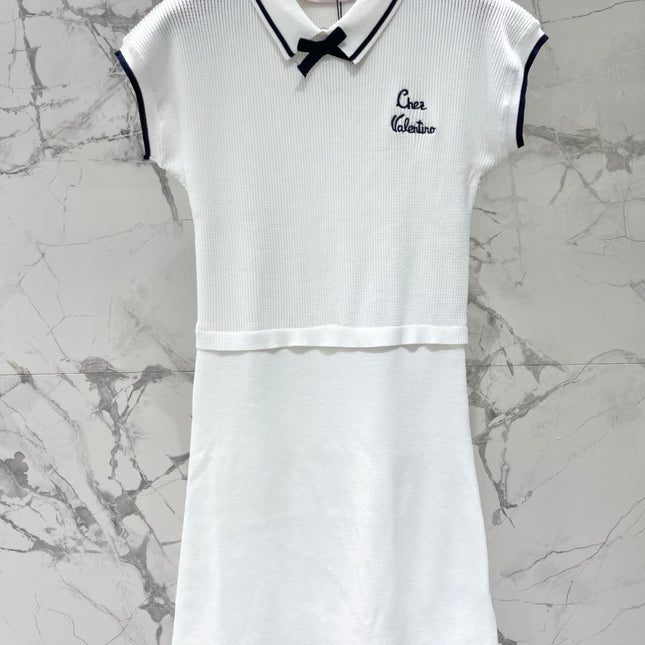 VALENTINO 26S SHORT-SLEEVE POLO MINI DRESS 458