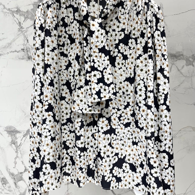 VALENTINO 26S LONG-SLEEVE PRINTED SHIRT 433