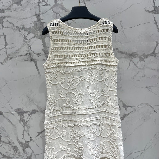 VALENTINO 26S SLEEVELESS KNIT MINI DRESS 430