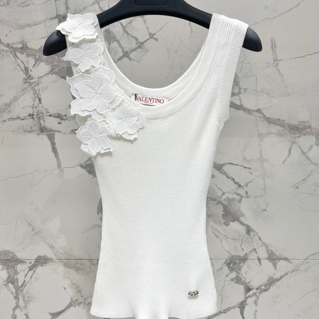 VALENTINO 26S SLEEVELESS KNIT TOP 425