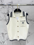 CHANEL 26S SLEEVELESS KNIT TOP 1417