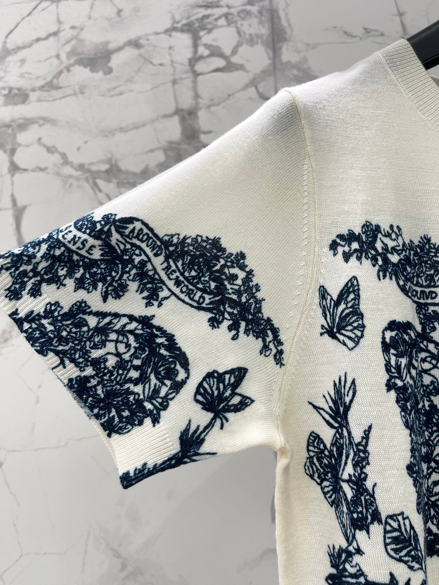 DIOR 26S SHORT-SLEEVE CREWNECK SWEATER 1318