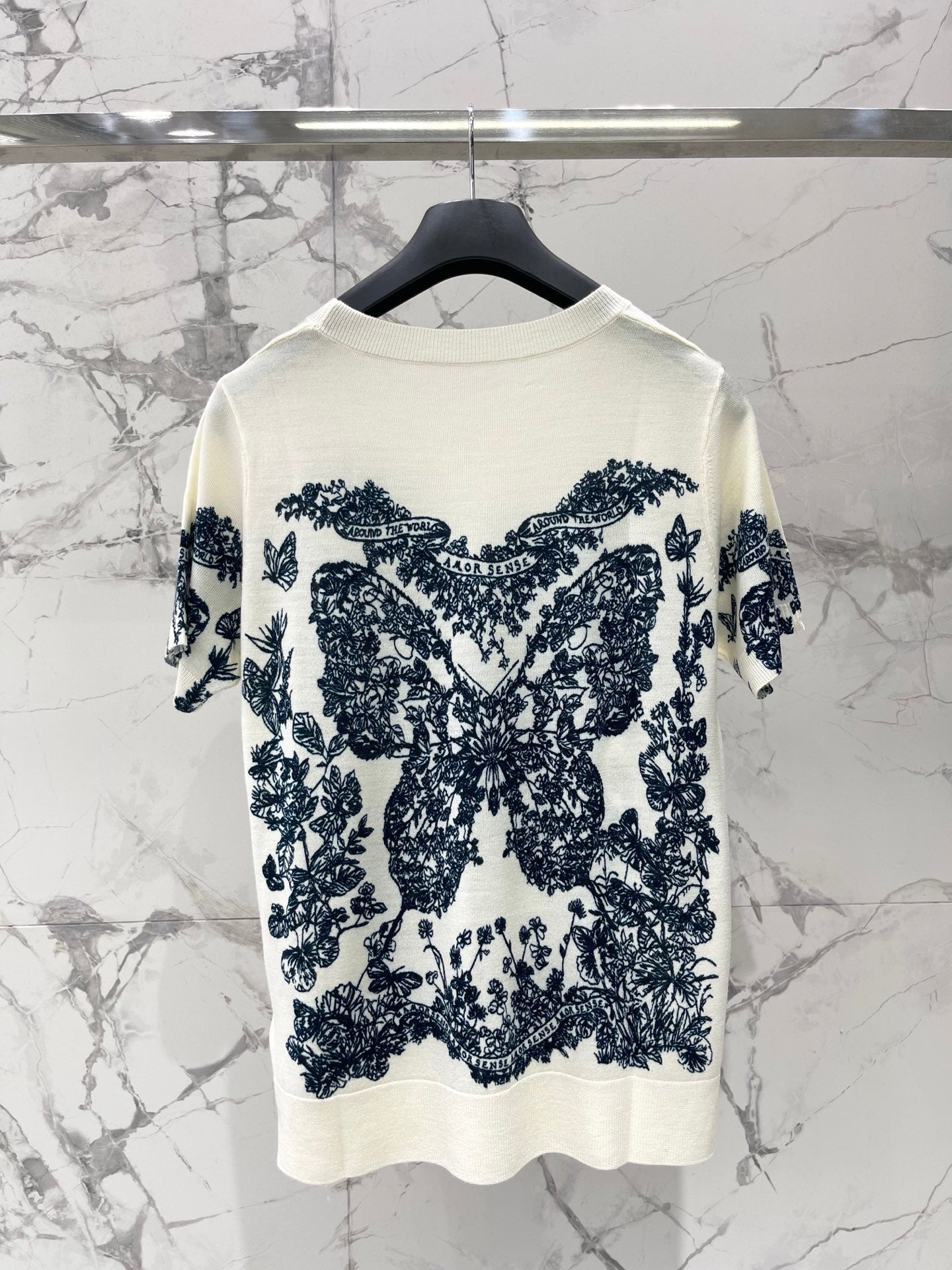 DIOR 26S SHORT-SLEEVE CREWNECK SWEATER 1318