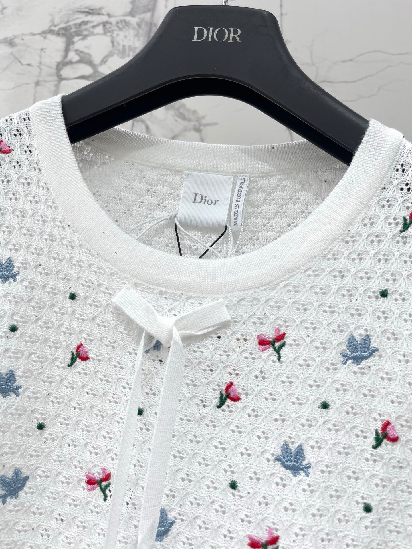 DIOR 26S SHORT-SLEEVE KNIT T-SHIRT 1315